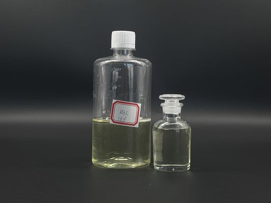 Geel doorzichtige waterbehandeling PAC Vloeibare met 10-18% inhoud voor effectief verwijderen van COD BOD