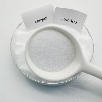 Monohydraat citroenzuurpoeder met chemische formule C6H8O7·H2O